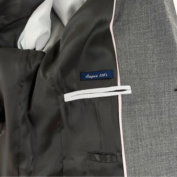 J. Crew heather grey Nouvelle jacket in Super 120s - Picture 7 of 9